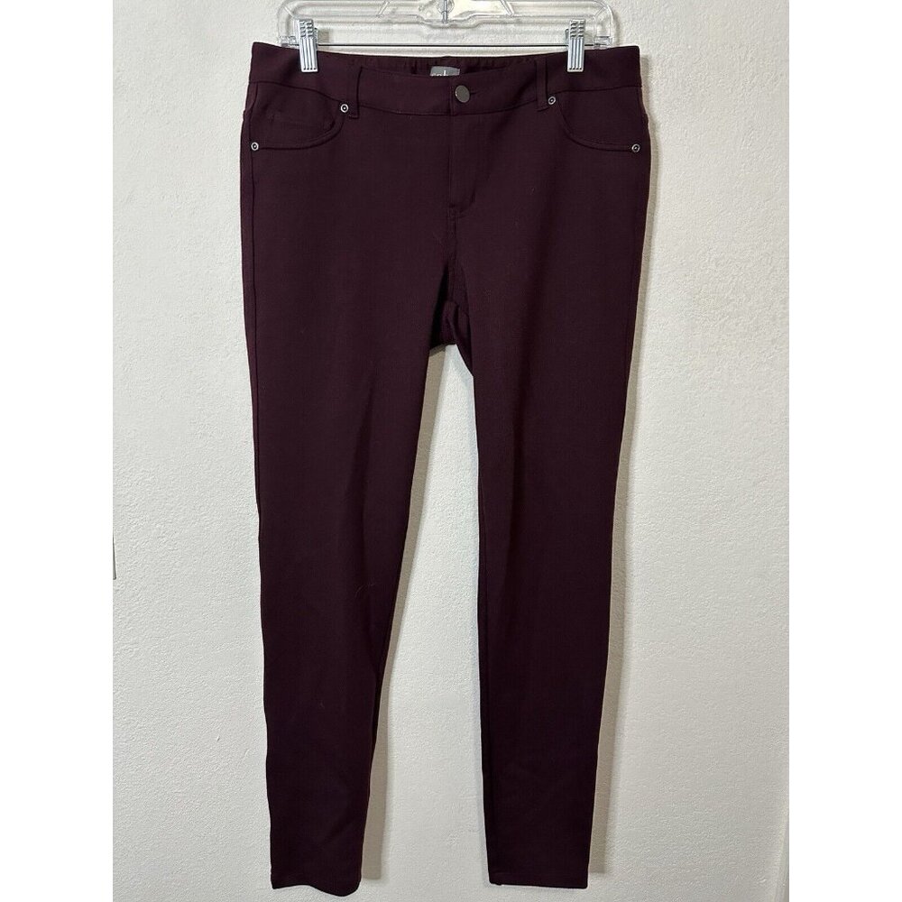 New York And Company Purple High Rise Pull On Dress Pants Size 8